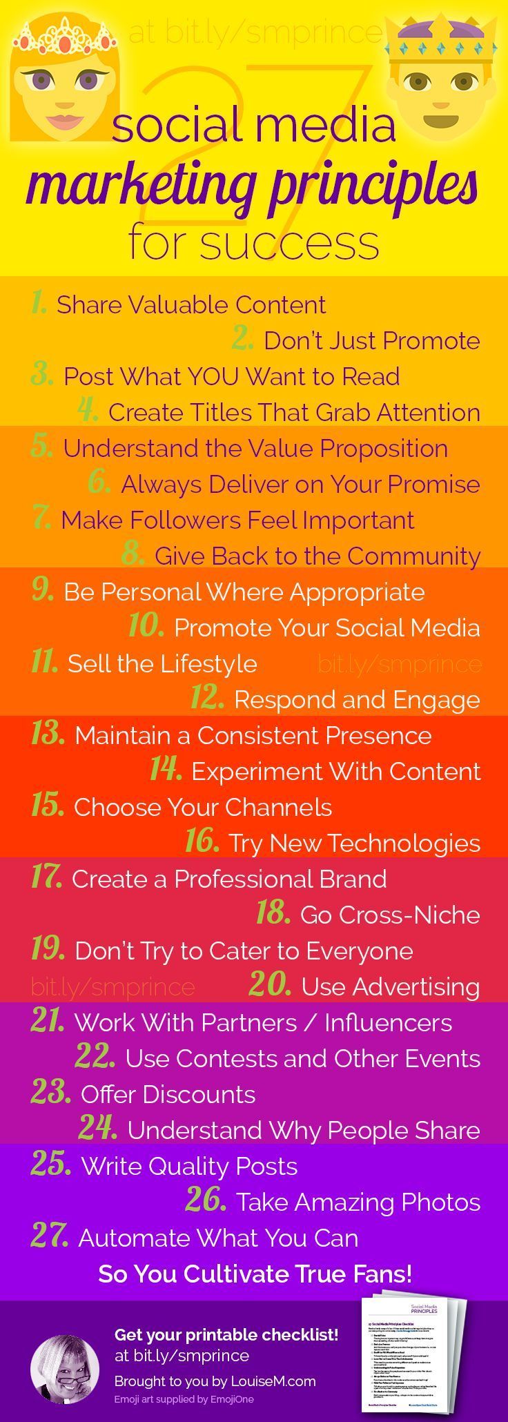 1529945751_893_Marketing-Infographic-Social-media-for-small-business-the-best-marketing-principles-for-success-on-Pi Marketing Infographic : Doing social media marketing for your small business? This colorful infographic ...