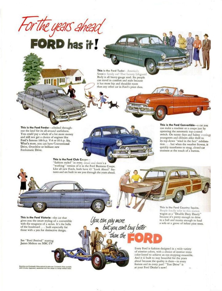 Vintage-Ads-1951-Fords Vintage Ads : 1951 Fords