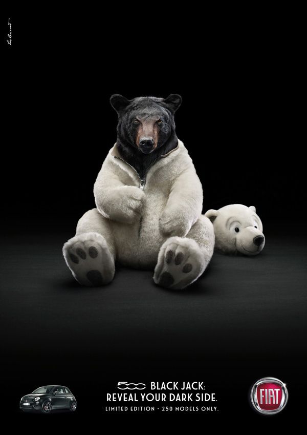 1532861234_422_Advertising-Campaign-ad Advertising Campaign : awesome way to show a darker side using a polar bear and a black bear. Its very ...