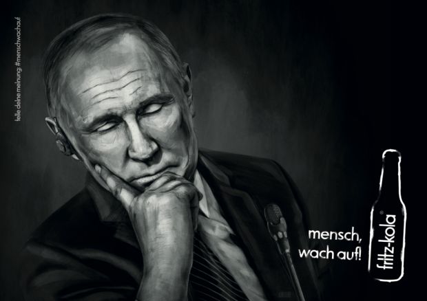 Advertising-Campaign-Fritz-Kola-Putin Advertising Campaign : Fritz Kola: Putin
