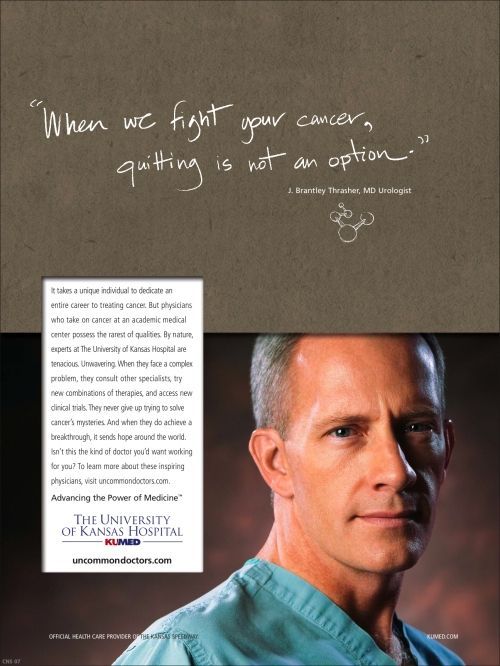 Healthcare-Advertising-Cancer-The-University-of-Kansas-Hospital Healthcare Advertising : Cancer - The University of Kansas Hospital: