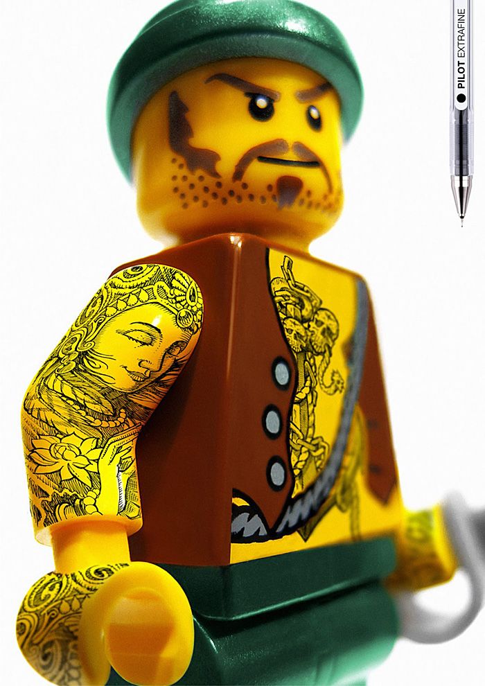 Print-Advertising-creatividads-Cómo-tatuar-tus-Legos Print Advertising : creatividads | Cómo tatuar tus Legos