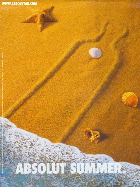 Advertising-Campaign-Absolut-Vodka-Absolut-Sand Advertising Campaign : Absolut Vodka - Absolut Sand