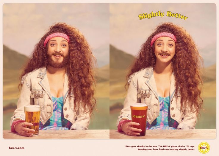 Advertising-Campaign-BRU-V-Beer-Bald-Lazy-Eye-Beard-3 Advertising Campaign : BRU-V Beer: Bald, Lazy Eye, Beard 3