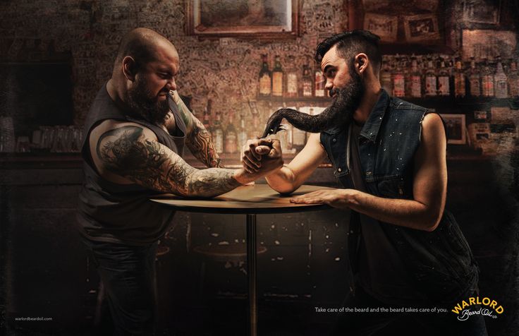 Advertising-Campaign-Warlord-Beard-Oil-Arm-wrestling Advertising Campaign : Warlord Beard Oil: Arm wrestling