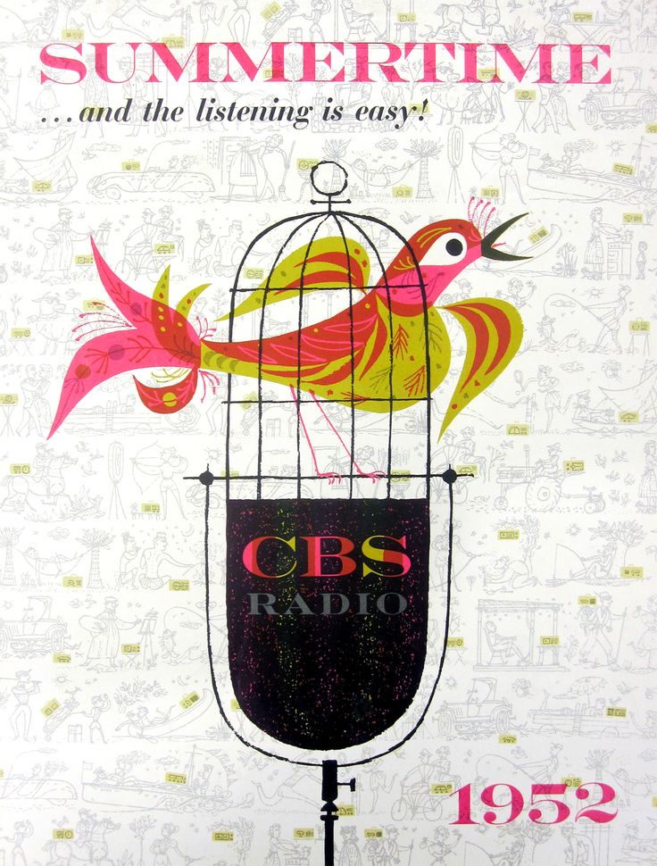 Vintage-Advertising-CBS-Radio-Ad-1952 Vintage Advertising : CBS Radio Ad, 1952.