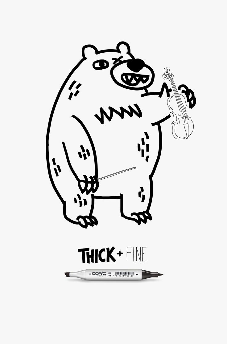 Advertising-Campaign-Adeevee-Copic-Thick-Fine-Viking-Bear-Luchador Advertising Campaign : Adeevee - Copic Thick + Fine: Viking, Bear, Luchador