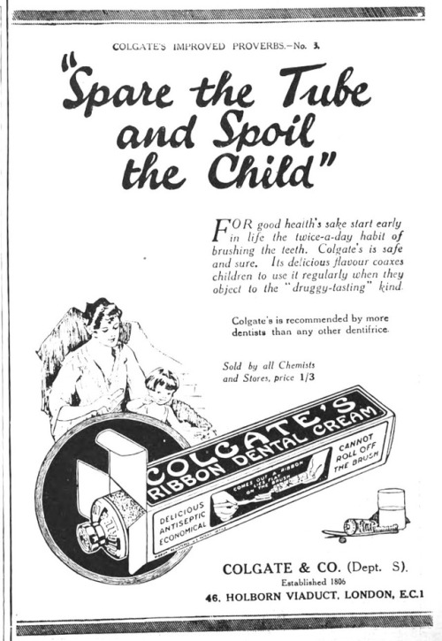 Advertising-Inspiration-“Spare-the-Tube-and-Spoil-the-Child” Advertising Inspiration : “Spare the Tube and Spoil the Child” /...