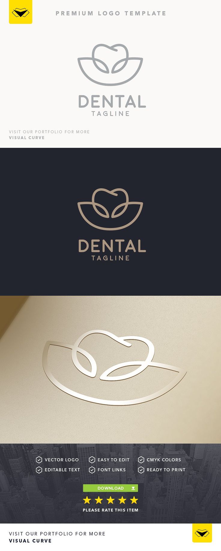 Healthcare-Advertising-Dental-Logo-by-VisualCurve-on-Creative-Market-classy-dental-dentistry-doctor Healthcare Advertising : Dental Logo by VisualCurve on Creative Market  classy, dental, dentistry, doctor...
