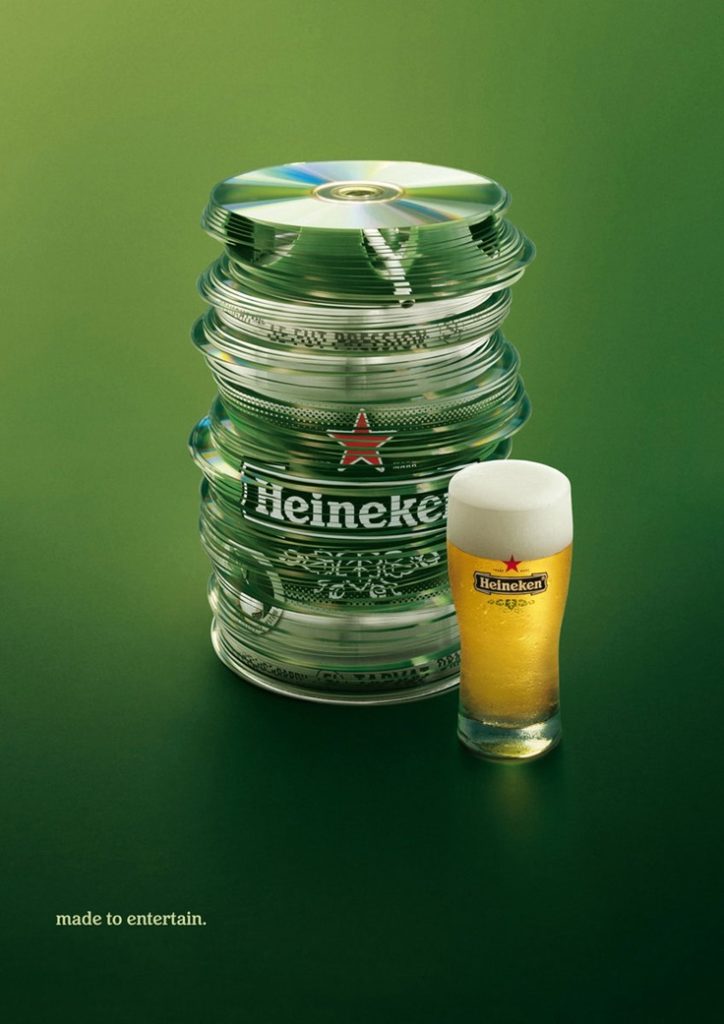 Advertising Campaign : Heineken: Made to entertain Print ...