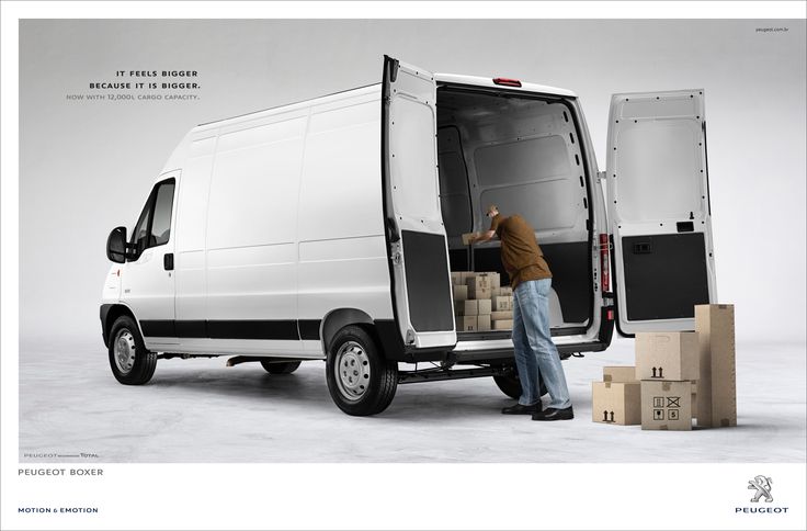 Advertising-Campaign-Peugeot-Boxer-Back-It-feels-bigger-because-it-is-bigger.-Now-with-12000L-carg Advertising Campaign : Peugeot Boxer: Back  It feels bigger because it is bigger. Now with 12,000L carg...