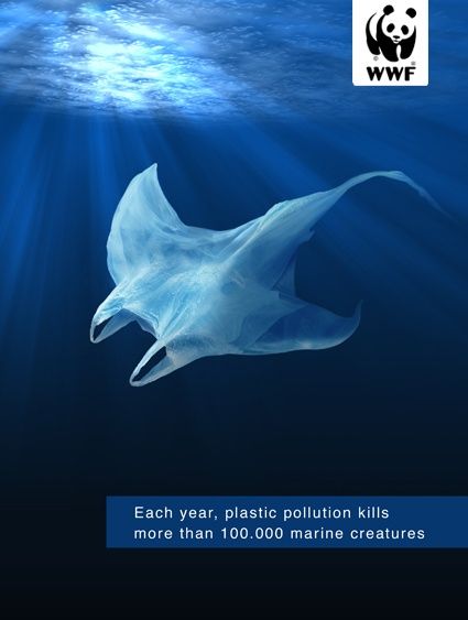 Creative-Advertising-Trois-facons-de-recycler-les-sacs-en Creative Advertising : Une nouvelle espèce marine: la raie manta, version plastique