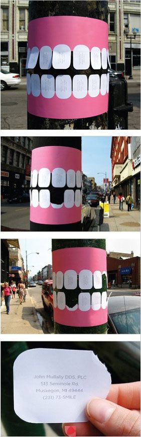 Creative-Advertising-Une-affiche-simple-et-creative-pour-un Creative Advertising : Une affiche simple et créative pour un dentiste. More at www.myminicom.com #Den...