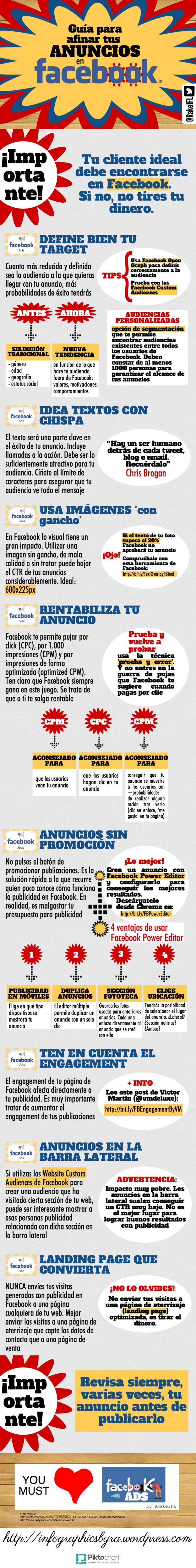 Advertising-Infographics-Guia-para-afinar-tus-anuncios-en-Facebook Advertising Infographics : Guía para afinar tus anuncios en Facebook Ads #infografia #infographic #socialmedia
