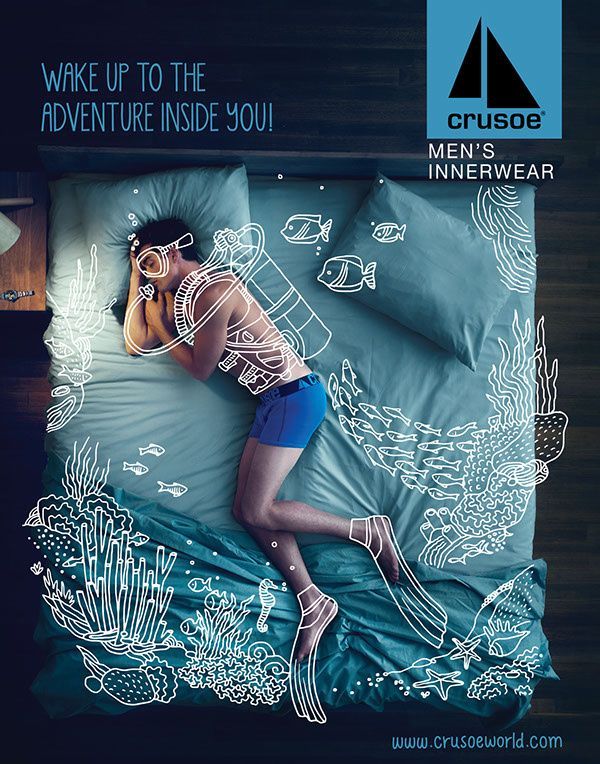 Creative-Advertising-Campagne-Crusoe-Men-Innerwear-dans-la-publicite Creative Advertising : Campagne Crusoe Men Innerwear dans la publicité