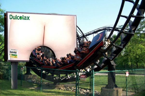 Creative-Advertising-advertising-ad-publicite-ambient-marketing-dulcolax-funny Creative Advertising : advertising ad publicité ambient marketing dulcolax funny weird roller coaster ...