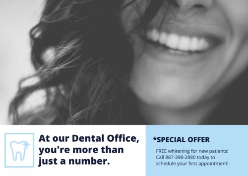 Healthcare-Advertising-Light-Blue-Smiling-People-Dentist-Direct-Mail Healthcare Advertising : Light Blue Smiling People Dentist Direct Mail Postcard Design for Dental Adverti...