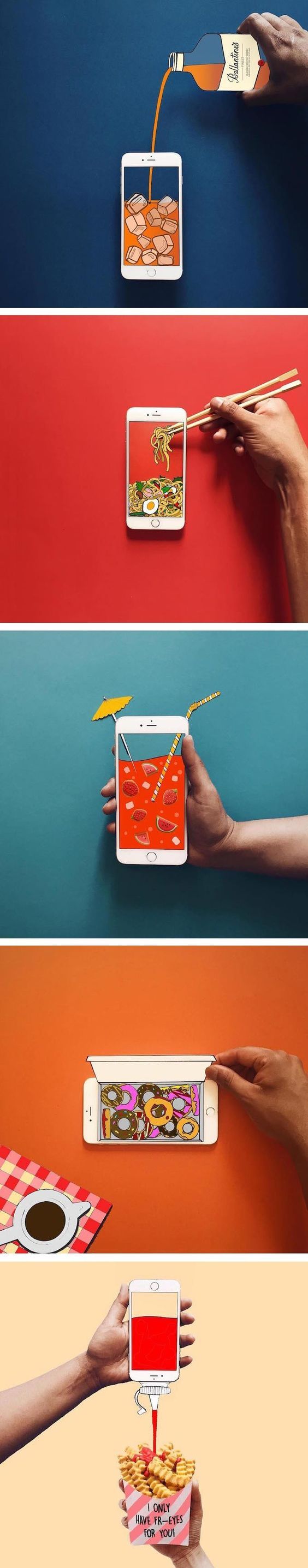 Creative-Advertising-Blurring-the-line-between-photography-and-illustration Creative Advertising : Blurring the line between photography and illustration. #food #foodillustration ...