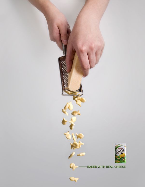 Creative-Advertising-GOLDFISH™-MAGAZINE-AD-by-Emily-Brownson-via Creative Advertising : GOLDFISH™ MAGAZINE AD by Emily Brownson, via Behance