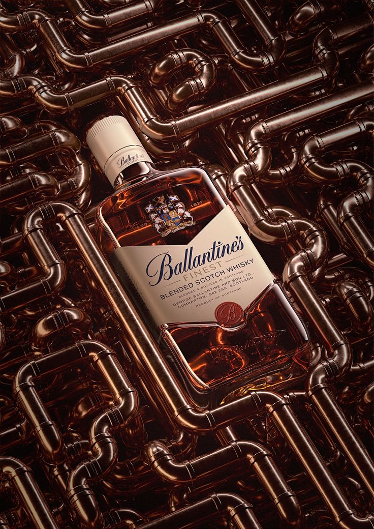 Creative-Advertising-Personnal-project-about-Ballantine39s-bottle-packshot Creative Advertising : Personnal project about Ballantine's bottle packshot