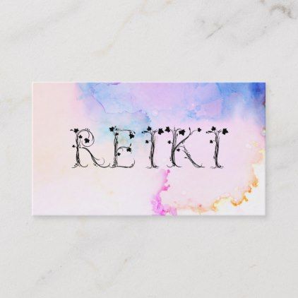 1564024744_478_Psychology-Infographic-REIKI-Calming-Abstract-Watercolor-Ivy-Pastel Psychology Infographic : ~* REIKI Calming Abstract Watercolor Ivy Pastel Business Card | Zazzle.com