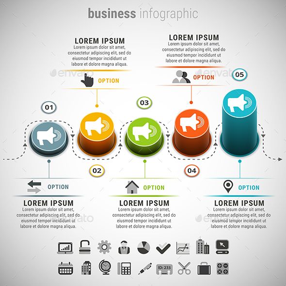 Advertising-Infographics-Vector-illustration-of-business-infographic.-23-icons Advertising Infographics : Vector illustration of business infographic. 23 icons inside file. ZIP includes ...