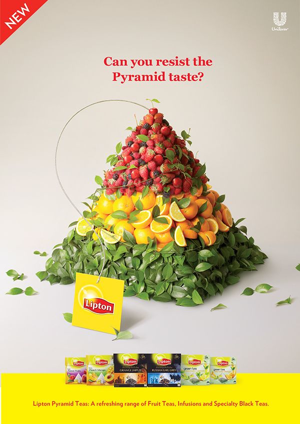 Creative-Advertising-Lipton-Pyramid-Teas-on-Behance Creative Advertising : Lipton Pyramid Teas on Behance
