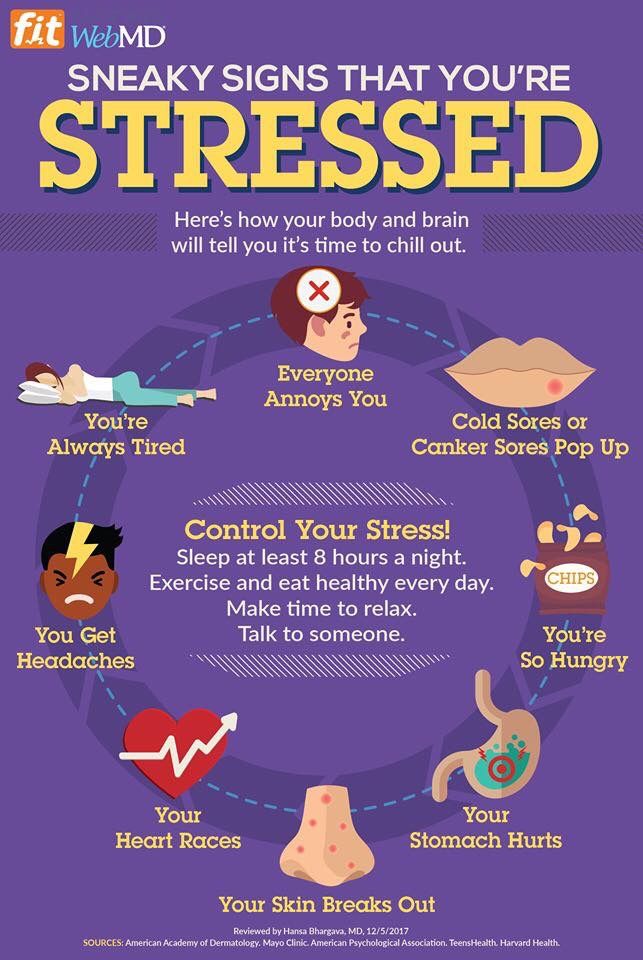 Psychology Infographic : Sneaky physical signs of #stress and ways you can  control it - AdvertisingRow.com | Home of Advertising Professionals,  Advertising news, Infographics, Job offers