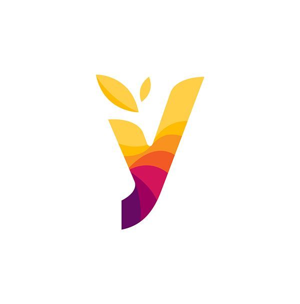 Creative-Advertising-J39aime-l39energie-qui-se-diffuse-en-haut Creative Advertising : Gradient logo of Y