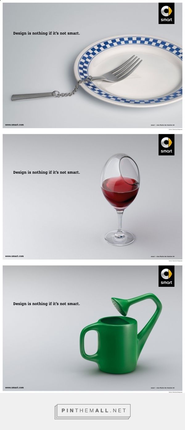Creative-Advertising-Publicite-Creative-advertising-campaign-Smart Creative Advertising : Publicité - Creative advertising campaign - Smart: Design is nothing if its not...