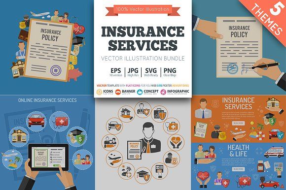 Advertising-Infographics-Insurance-Services-by-TAlex-on-Creative-Market Advertising Infographics : Insurance Services by TAlex on Creative Market