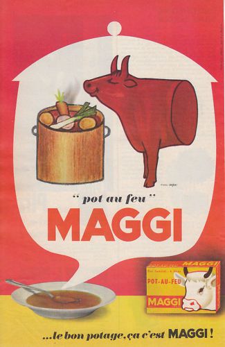 Creative-Advertising-Details-sur-Publicite-ancienne-Maggi-pot-au Creative Advertising : Détails sur Publicité ancienne Maggi pot au feu 1963 issue de magazine