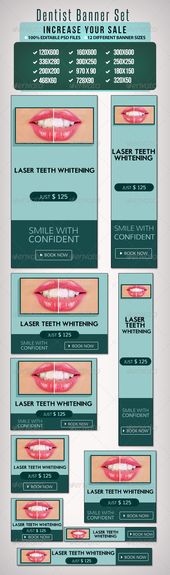 Advertising-Infographics-Dentist-Banner-Set-III Advertising Infographics : Dentist Banner Set III