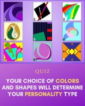  Infographic : Your Choice of Colors And Shapes Will Determine Your Personality Type