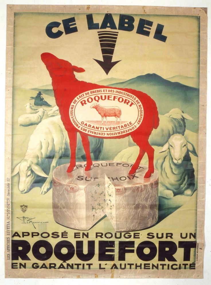 Vintage-Advertising-Toutes-les-recettes-a-base-de-Roquefort Vintage Advertising : Toutes les recettes à base de Roquefort ici : www.enviedebienmanger.fr/recettes...