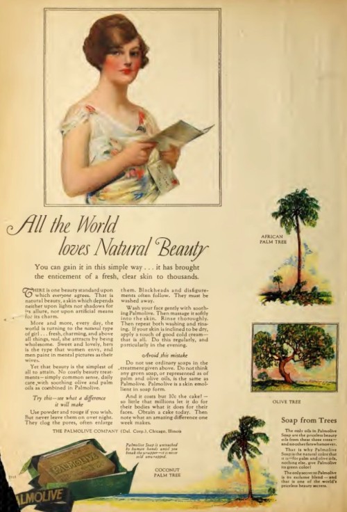 1583883046_919_Advertising-Inspiration-Palmolive.-All-the-world-loves-natural-beauty Advertising Inspiration : Palmolive. All the world loves natural beauty. 1920.Source:...