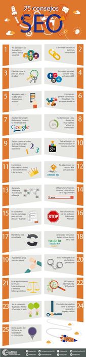 Advertising-Infographics-25-consejos-SEO.-Infografia-en-espanol.-CommunityManager Advertising Infographics : 25 consejos SEO. Infografía en español. #CommunityManager