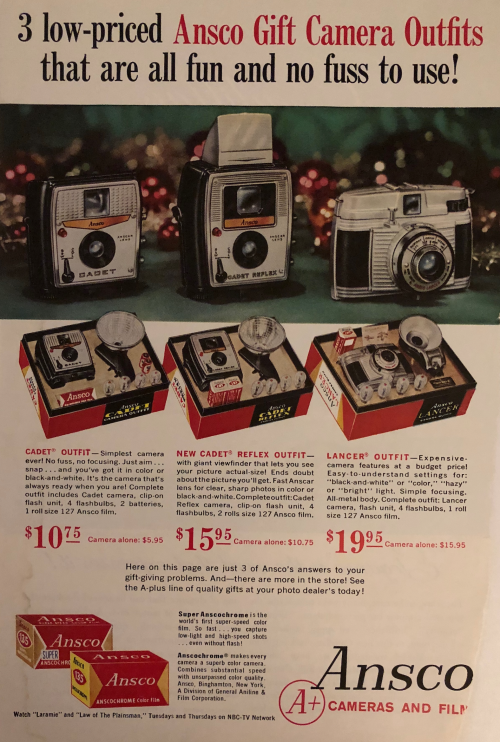 Advertising-Inspiration-Ansco-Gift-Camera-Outfits-1960’s-ad-in Advertising Inspiration : Ansco Gift Camera Outfits 1960’s ad in Nat. GeoSource:...