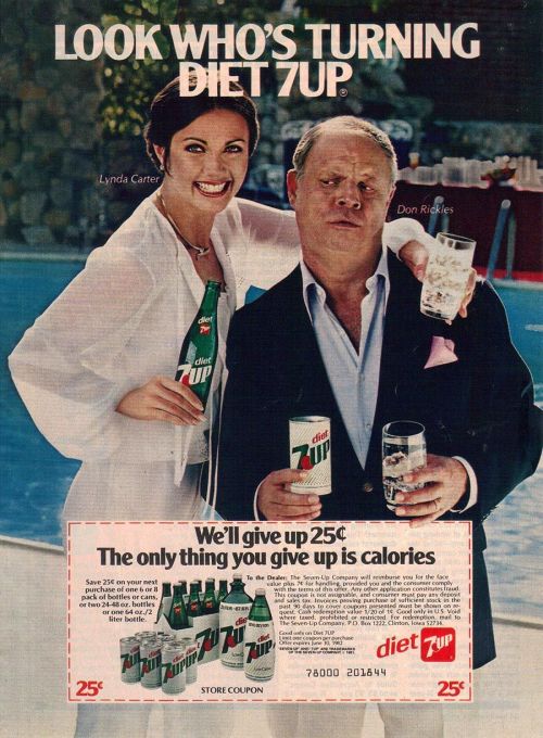 Advertising-Inspiration-Lynda-Carter-and-Don-Rickles-are-turning Advertising Inspiration : Lynda Carter and Don Rickles are turning Diet 7-Up....
