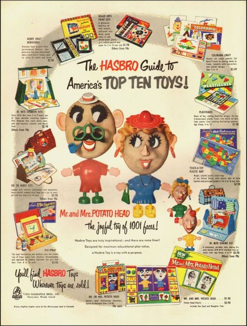 Advertising-Inspiration-Mr.-and-Mrs.-Potato-Head-and-other Advertising Inspiration : Mr. and Mrs. Potato Head and other Hasbro toys, 1954Source:...