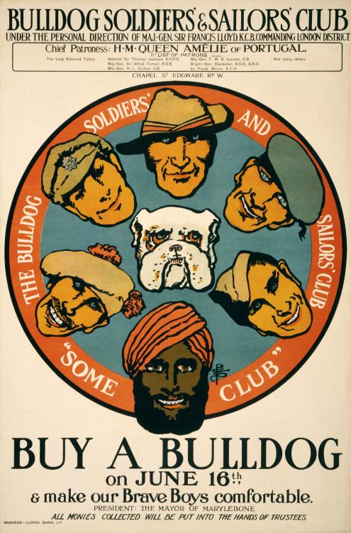 Advertising-Inspiration-World-War-I-era-poster-encouraging-people-to Advertising Inspiration : World War I-era poster encouraging people to buy a bulldog, with...