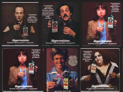 Advertising-Inspiration-“I’m-drinking-German-Jagermeister“-campaign-1980-with Advertising Inspiration : “I’m drinking German Jägermeister“ campaign, 1980, with Klaus...