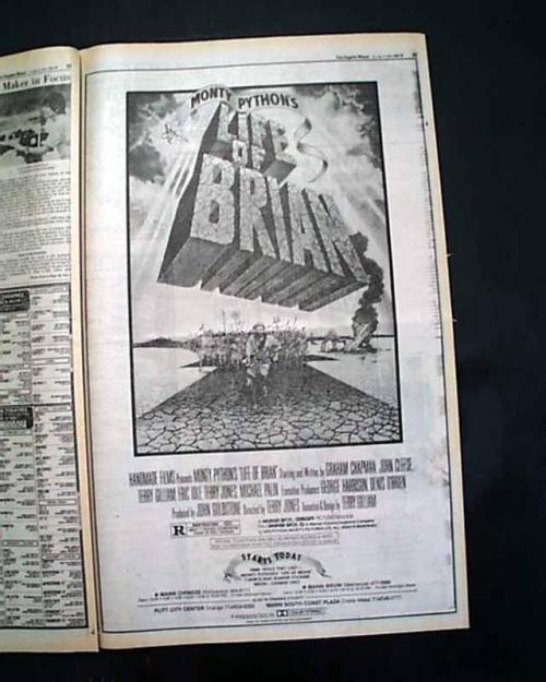 Advertising-Inspiration-“Monty-Python’s-Life-of-Brian”-Film-Opening Advertising Inspiration : “Monty Python’s Life of Brian” Film Opening...