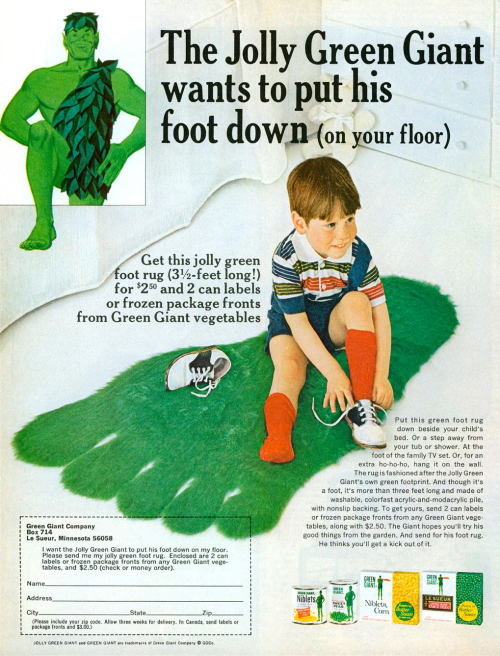 Advertising-Inspiration-“The-Jolly-Green-Giant-wants-to-put Advertising Inspiration : “The Jolly Green Giant wants to put his foot down (on your...
