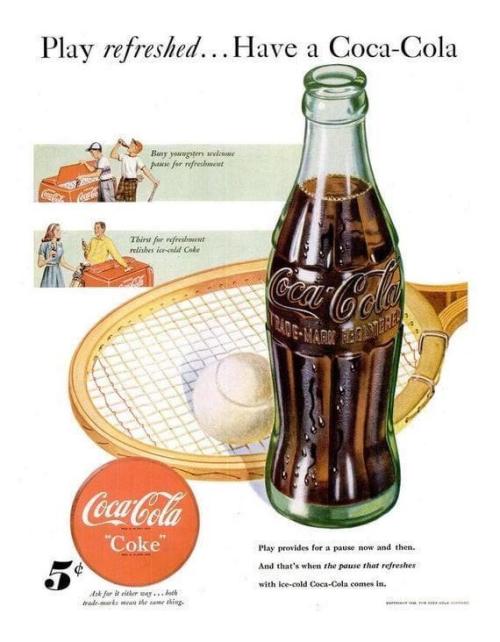 Advertising-Inspiration-1948-Coca-Cola-Tennis-adSource Advertising Inspiration : 1948 Coca-Cola Tennis adSource:...