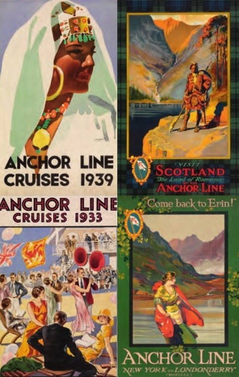 Advertising-Inspiration-Anchor-Line-Cruises.-1930s.Source Advertising Inspiration : Anchor Line Cruises. 1930s.Source:...