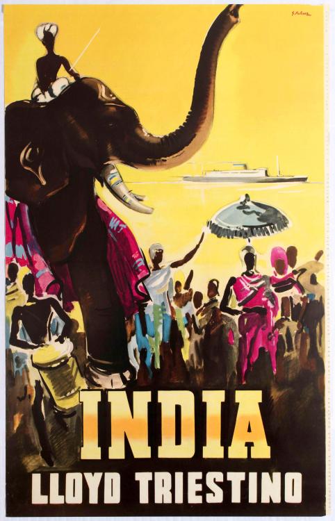 Advertising-Inspiration-Another-old-Lloyd-Triestino-poster-advertisting-travel Advertising Inspiration : Another old Lloyd Triestino poster, advertisting travel to India...