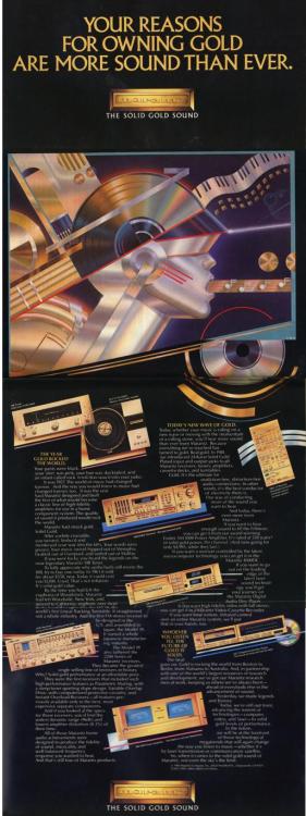 Advertising-Inspiration-Marantz-Audio-Fold-Out-Ad-from-1983 Advertising Inspiration : Marantz Audio Fold Out Ad from 1983 Playboy Magazine 4 Pages...