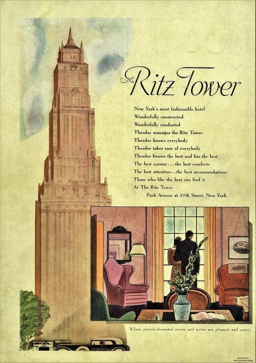 Advertising-Inspiration-Ritz-Tower-in-NYC-1931Source Advertising Inspiration : Ritz Tower in NYC (1931)Source:...