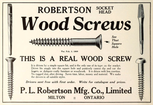 Advertising-Inspiration-Robertson-Wood-Screws-Canadian-Woodworker Advertising Inspiration : Robertson Wood Screws - Canadian Woodworker - 1914Source:...
